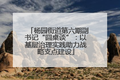 杨园街道第六期副书记“圆桌谈”：以基层治理实践助力战略支点建设