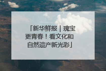 新华鲜报｜瑰宝更青春！看文化和自然遗产新光彩