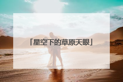 星空下的草原天眼