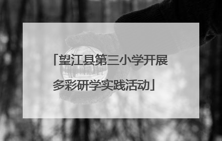 望江县第三小学开展多彩研学实践活动