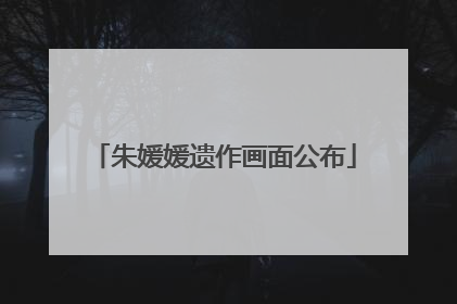朱媛媛遗作画面公布