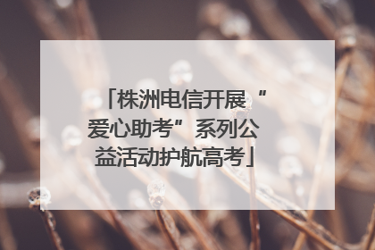 株洲电信开展“爱心助考”系列公益活动护航高考