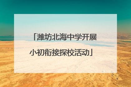 潍坊北海中学开展小初衔接探校活动