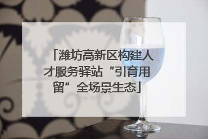 潍坊高新区构建人才服务驿站“引育用留”全场景生态