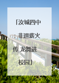 汝城四中：非遗薪火传 龙舞进校园