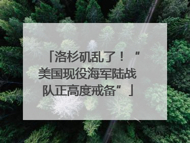 洛杉矶乱了！“美国现役海军陆战队正高度戒备”