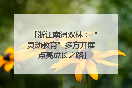 浙江南浔双林：“灵动教育”多方开展 点亮成长之路