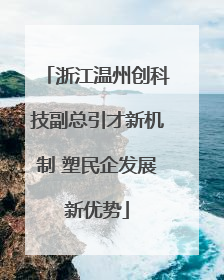 浙江温州创科技副总引才新机制 塑民企发展新优势