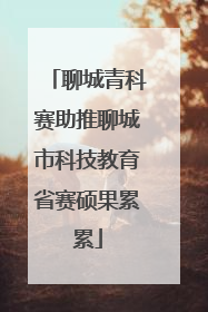 聊城青科赛助推聊城市科技教育省赛硕果累累