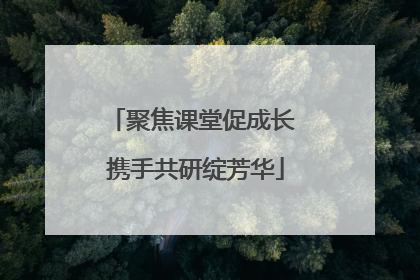 聚焦课堂促成长 携手共研绽芳华