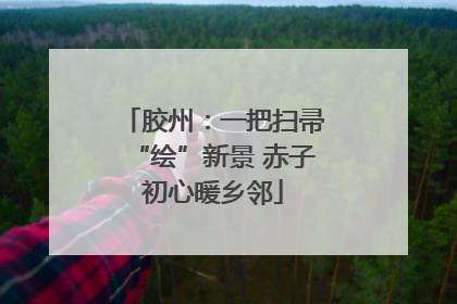 胶州：一把扫帚“绘”新景 赤子初心暖乡邻
