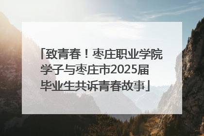 致青春！枣庄职业学院学子与枣庄市2025届毕业生共诉青春故事