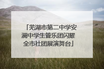 芜湖市第二中学安澜中学生管乐团闪耀全市社团展演舞台