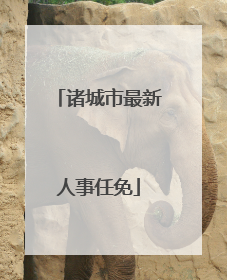 诸城市最新人事任免