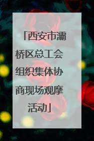 西安市灞桥区总工会组织集体协商现场观摩活动