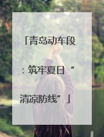 青岛动车段：筑牢夏日“清凉防线”