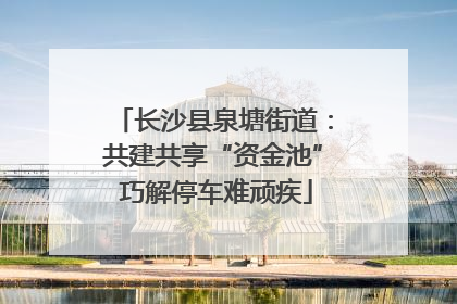 长沙县泉塘街道：共建共享“资金池” 巧解停车难顽疾