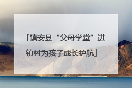 镇安县“父母学堂”进镇村为孩子成长护航