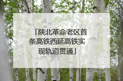 陕北革命老区首条高铁西延高铁实现轨道贯通