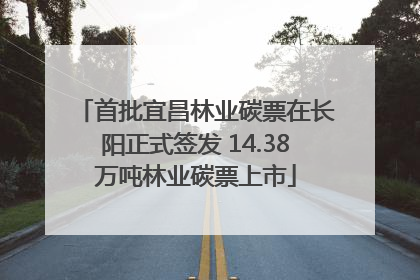 首批宜昌林业碳票在长阳正式签发 14.38万吨林业碳票上市