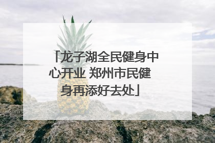 龙子湖全民健身中心开业 郑州市民健身再添好去处