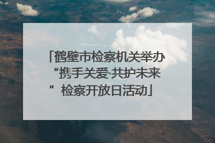 鹤壁市检察机关举办“携手关爱·共护未来”检察开放日活动