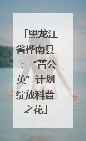 黑龙江省桦南县：“普公英”计划绽放科普之花