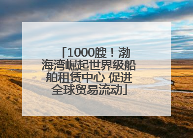 1000艘！渤海湾崛起世界级船舶租赁中心 促进全球贸易流动