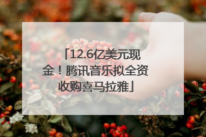 12.6亿美元现金！腾讯音乐拟全资收购喜马拉雅
