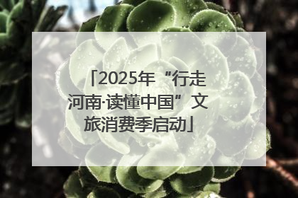 2025年“行走河南·读懂中国”文旅消费季启动