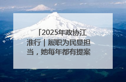 2025年政协江淮行｜履职为民显担当，她每年都有提案被评为“优秀”