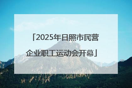 2025年日照市民营企业职工运动会开幕
