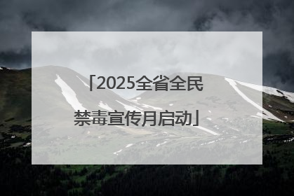 2025全省全民禁毒宣传月启动
