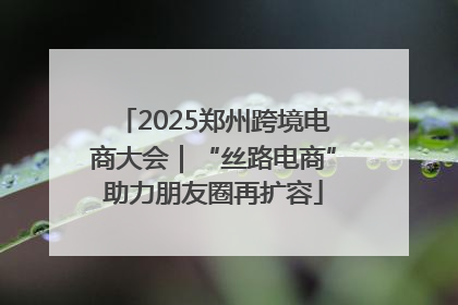 2025郑州跨境电商大会｜“丝路电商”助力朋友圈再扩容