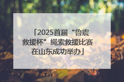 2025首届“鲁震救援杯”绳索救援比赛在山东成功举办