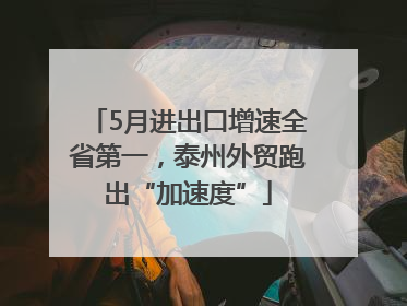 5月进出口增速全省第一，泰州外贸跑出“加速度”