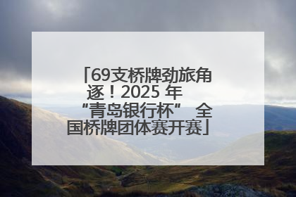 69支桥牌劲旅角逐！2025 年 “青岛银行杯” 全国桥牌团体赛开赛