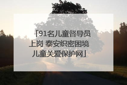 91名儿童督导员上岗 泰安织密困境儿童关爱保护网