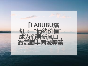 LABUBU爆红：“情绪价值”成为消费新风口，激活顺丰同城等第三方即配